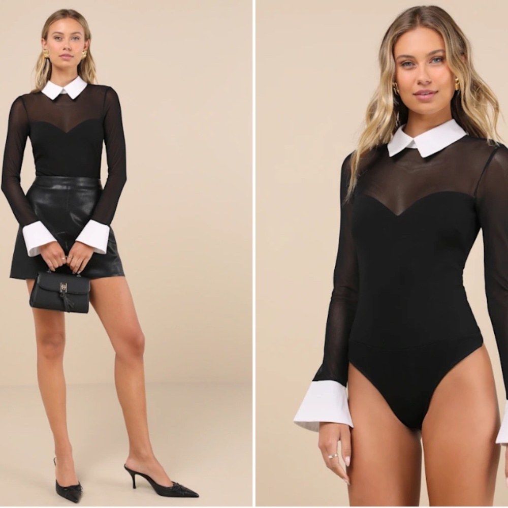 LULU's Sexy Romantic Chic Office Date Out Night Party Sophisticated Bodysuit